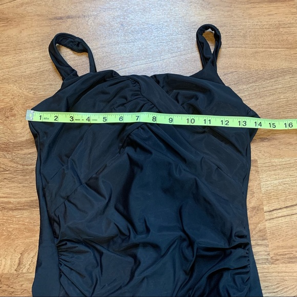 Lands' End Black One Piece Swimsuit Size 12 - Picture 8 of 11